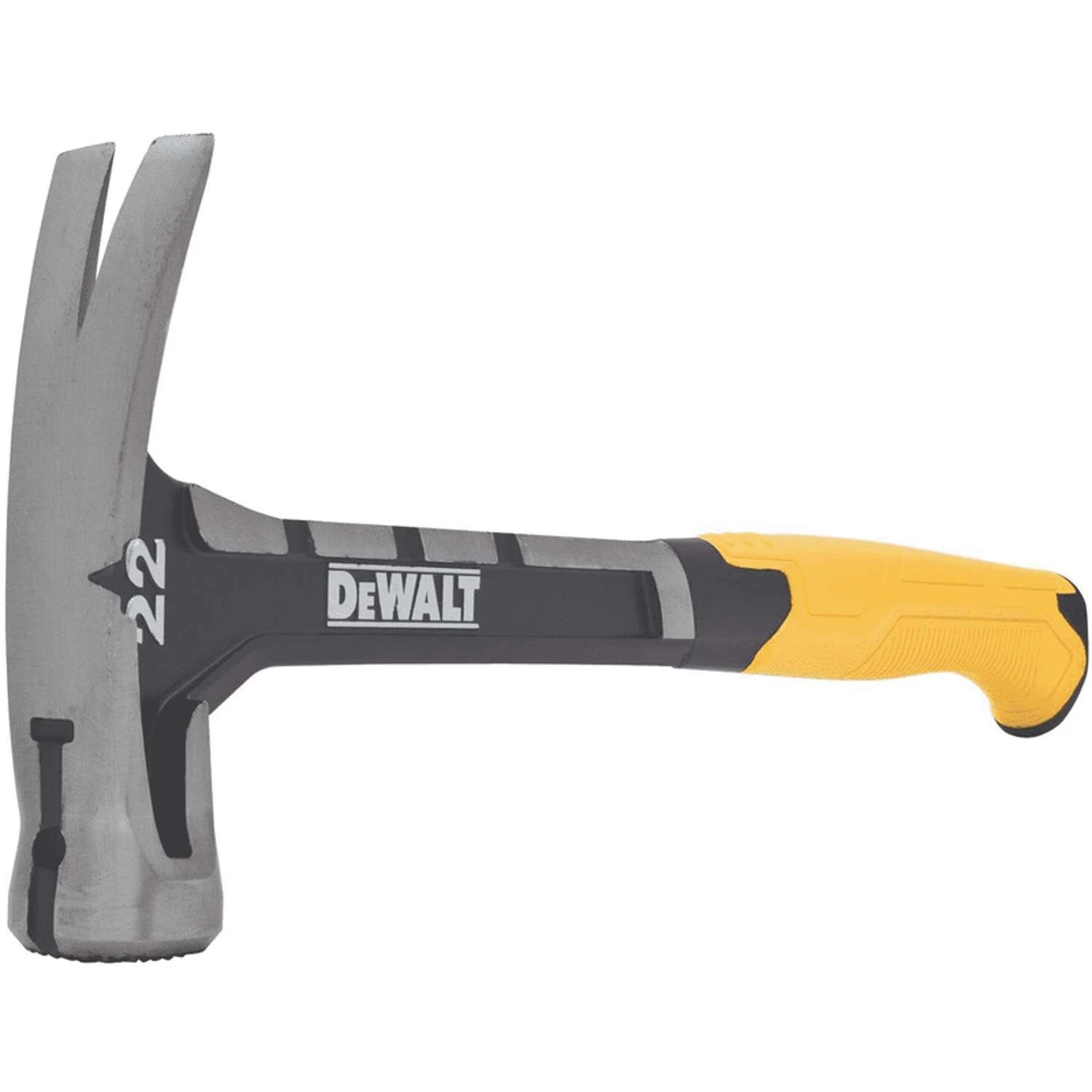 DeWalt 22 Oz Checkered Face Claw Hammer 14 In. Steel Handle 4 DeWalt 22 Oz Checkered Face Claw Hammer 14 In. Steel Handle - Image 4