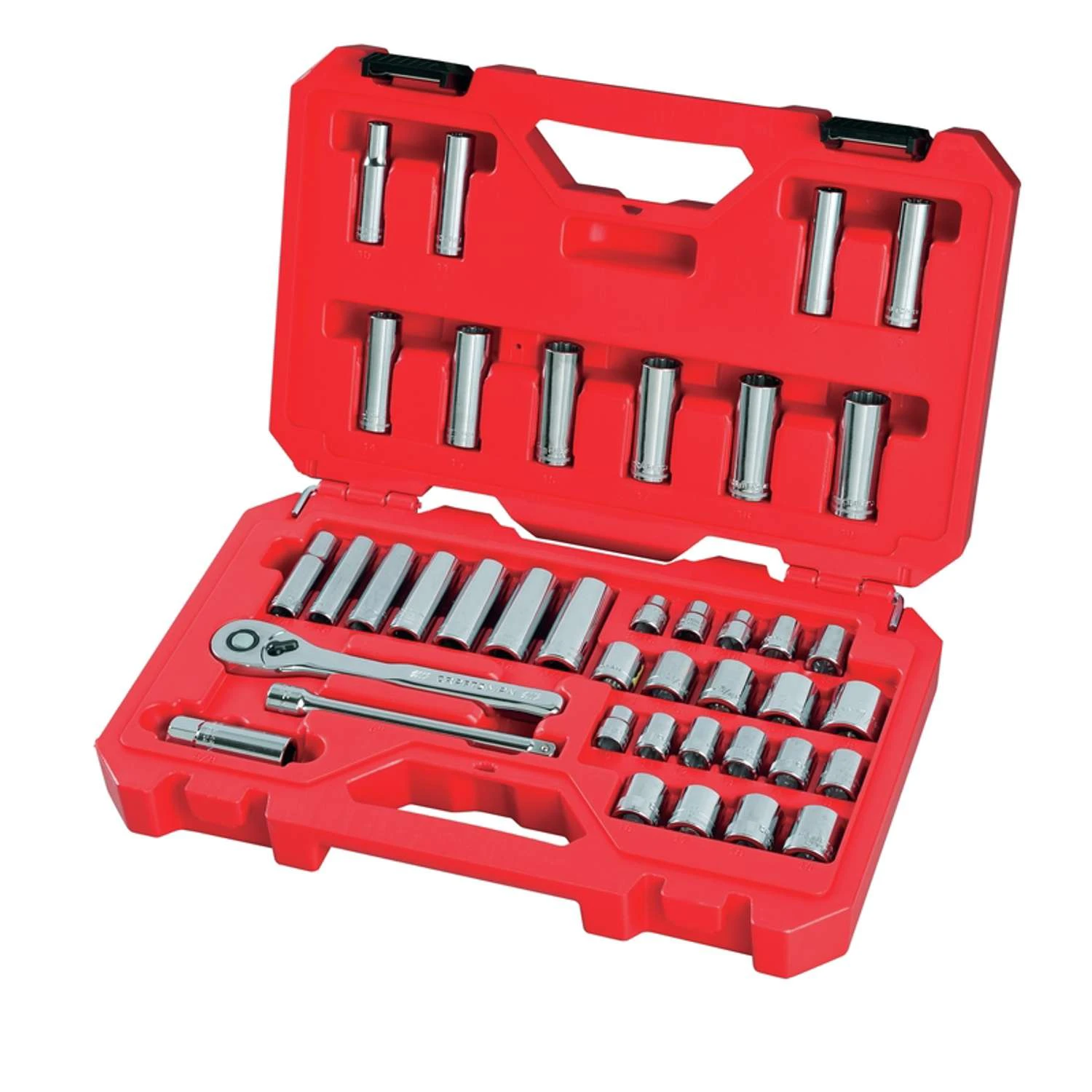 Craftsman 3/8 In. Drive Metric And SAE 6 Point Mechanic's Tool Set 40 Pc 2 Craftsman 3/8 In. Drive Metric And SAE 6 Point Mechanic's Tool Set 40 Pc - Image 2