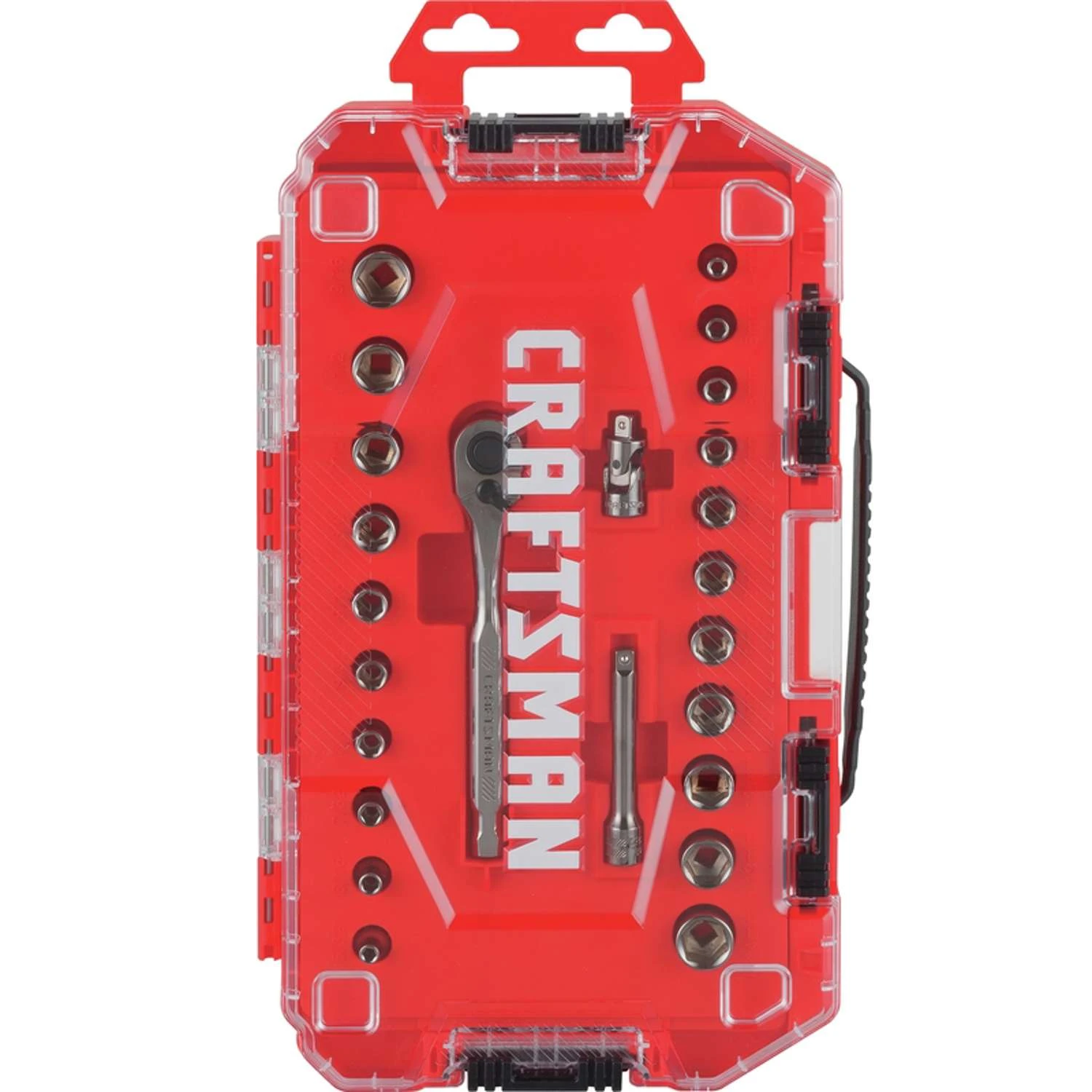 Craftsman 1/4 In. Drive Metric And SAE 6 Point Socket And Ratchet Set 24 Pc 3 Craftsman 1/4 In. Drive Metric And SAE 6 Point Socket And Ratchet Set 24 Pc - Image 3