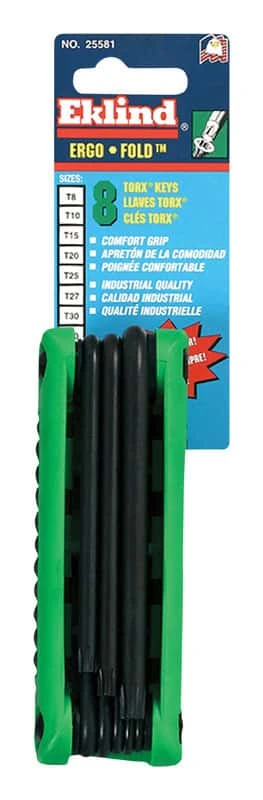 Eklind Ergo-Fold T8-T40 Fold-Up Torx Hex Key Set 8 Pc 2 Eklind Ergo-Fold T8-T40 Fold-Up Torx Hex Key Set 8 Pc - Image 2