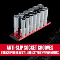 Craftsman V-Series 1/2 In. Drive Metric 6 Point Deep Socket Set 13 Pc -Irwin Store 19d6e366 bc02 431c 86e5 63a2d5e024e9