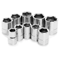 Performance Tool 3/8 In. Drive Metric Socket Set 10 Pc