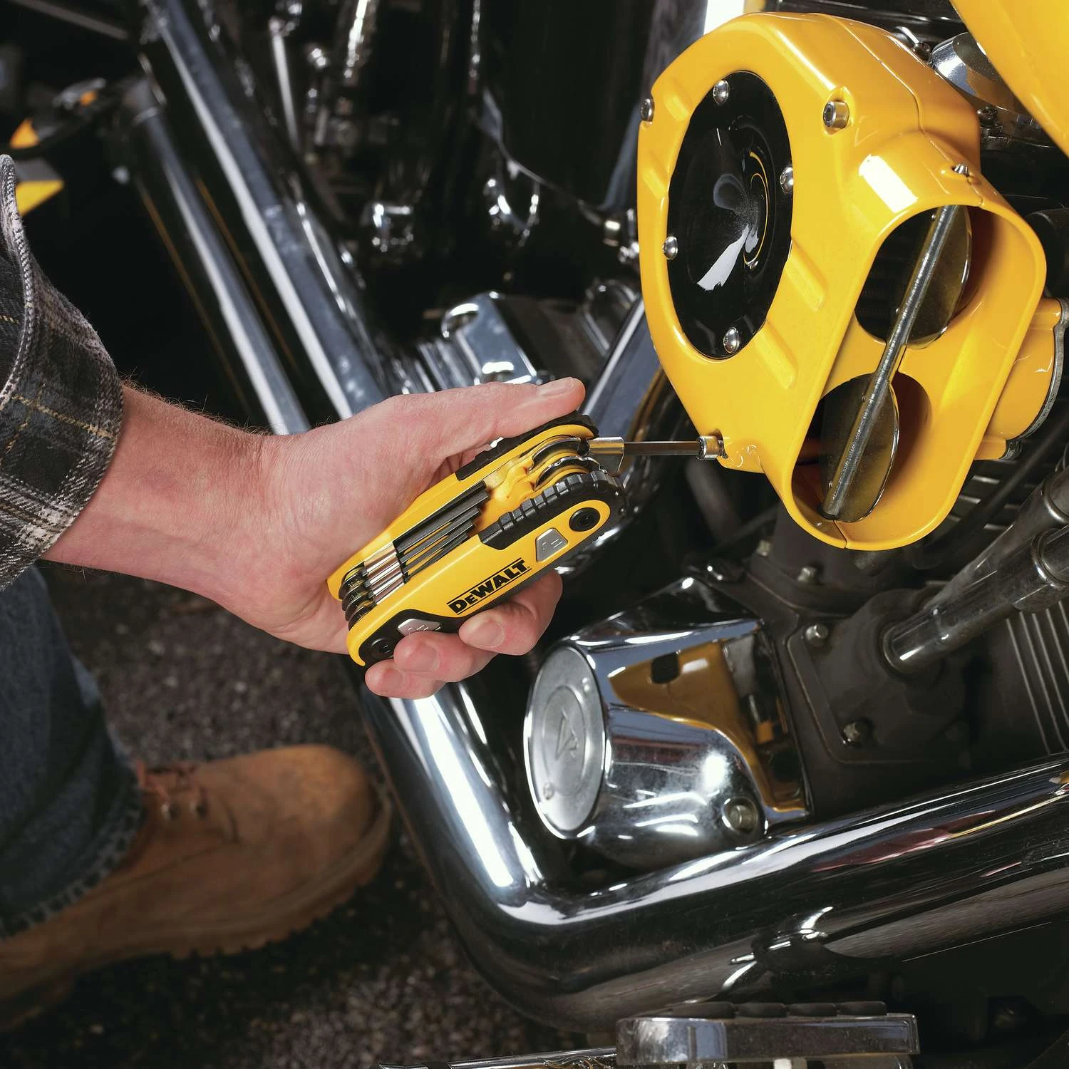 DeWalt Multi-Size SAE Fold-Up Locking Hex Key Set 8 Pc 5 DeWalt Multi-Size SAE Fold-Up Locking Hex Key Set 8 Pc - Image 5