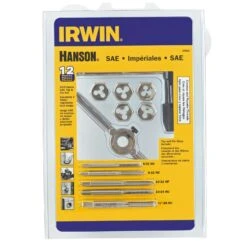 Irwin Hanson High Carbon Steel SAE Tap And Die Set 5/8 In. 12 Pc