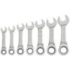 Craftsman SAE Stubby Ratcheting Combination Wrench Set 7 Pc