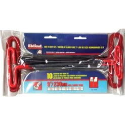 Eklind Assorted SAE T-Handle Hex Key 10 Pc
