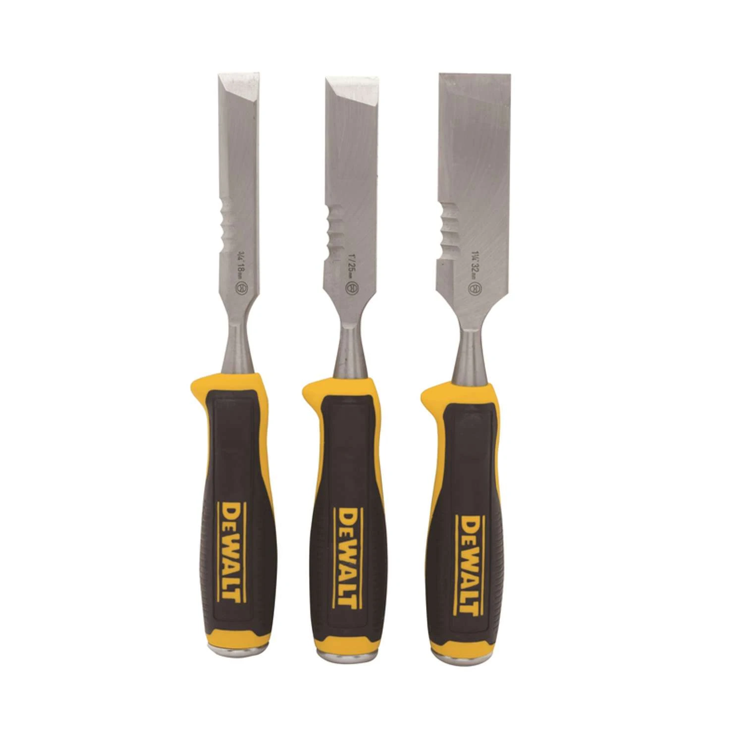 DeWalt Side Strike Wood Chisel Set 3 Pk 2 DeWalt Side Strike Wood Chisel Set 3 Pk - Image 2