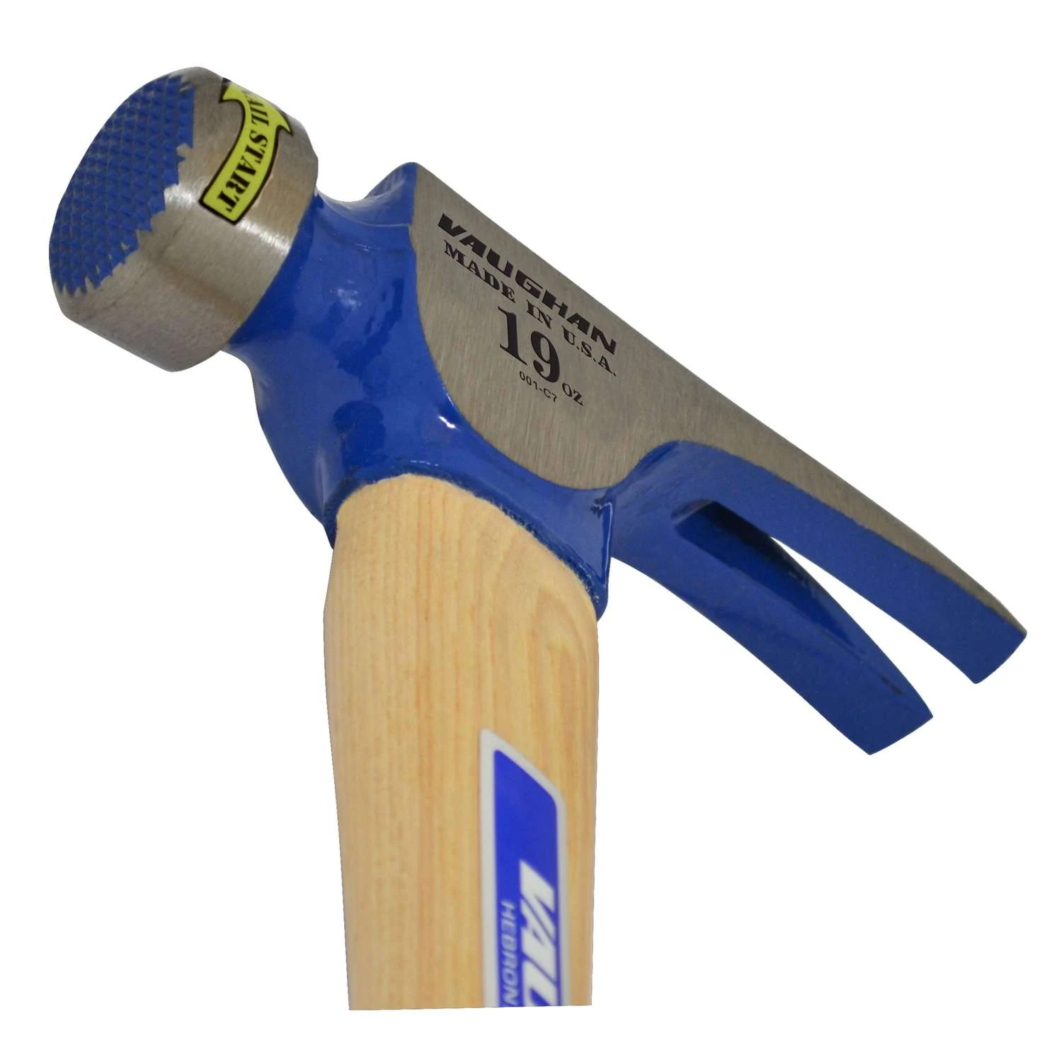 Vaughan 19 Oz Milled Face California Framing Hammer 17 In. Hickory Handle 3 Vaughan 19 Oz Milled Face California Framing Hammer 17 In. Hickory Handle - Image 3