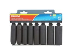 Crescent Assorted In. X 1/2 In. Drive SAE 6 Point Deep Impact Socket Set 8 Pc