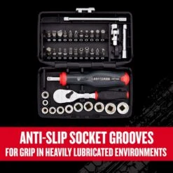 Craftsman V-Series 1/4 In. Drive SAE 6 Point Socket And Tool Set 38 Pc -Irwin Store 4acdb3ce c362 4846 8ff2 6eaca7b44abb