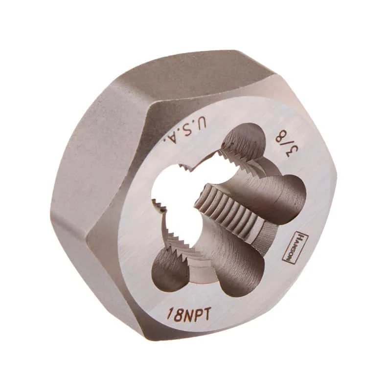 Irwin Hanson Carbon Steel SAE Hexagon Die 3/8 In. 3/8-18 1 Pc 1 Irwin Hanson Carbon Steel SAE Hexagon Die 3/8 In. 3/8-18 1 Pc