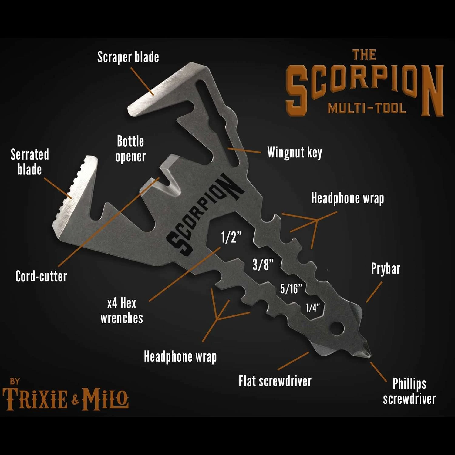 Trixie & Milo Scorpion Multi-Tool 1 Pk 3 Trixie & Milo Scorpion Multi-Tool 1 Pk - Image 3