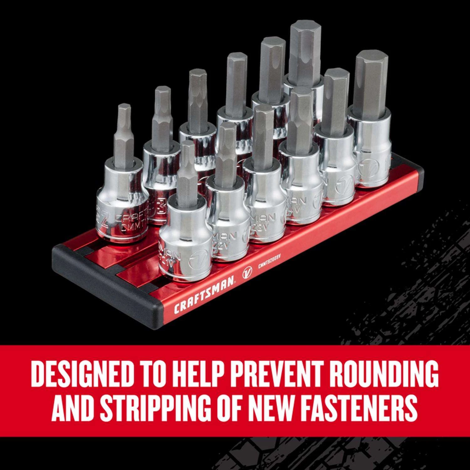 Craftsman V-Series X-Tract Technology 3/8 In. Drive Metric And SAE Hex Bit Socket Set 12 Pc 4 Craftsman V-Series X-Tract Technology 3/8 In. Drive Metric And SAE Hex Bit Socket Set 12 Pc - Image 4