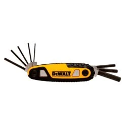 DeWalt Multi-Size Metric Fold-Up Locking Hex Key Set 8 Pc