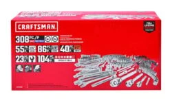 Craftsman 1/4, 3/8 And 1/2 In. Drive Metric And SAE 6 And 12 Point Mechanic's Tool Set 308 Pc -Irwin Store 6f7e65bd 36ec 4050 bb78 392bf6aea59e