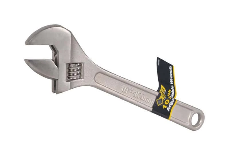Steel Grip Adjustable Wrench 10 In. L 1 Pc 1 Steel Grip Adjustable Wrench 10 In. L 1 Pc