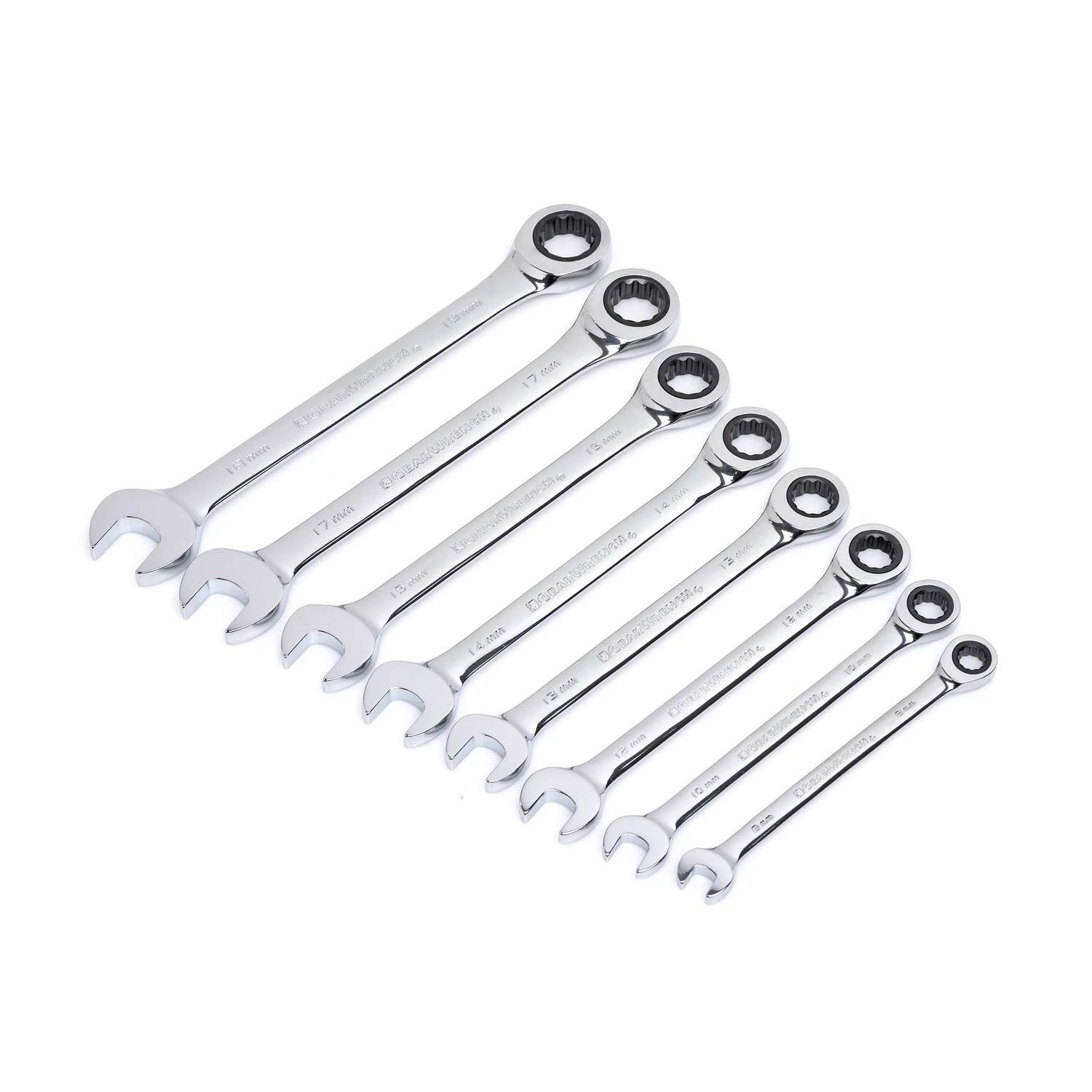 GEARWRENCH Metric Combination Wrench 12 In. L 8 Pc 1 GEARWRENCH Metric Combination Wrench 12 In. L 8 Pc