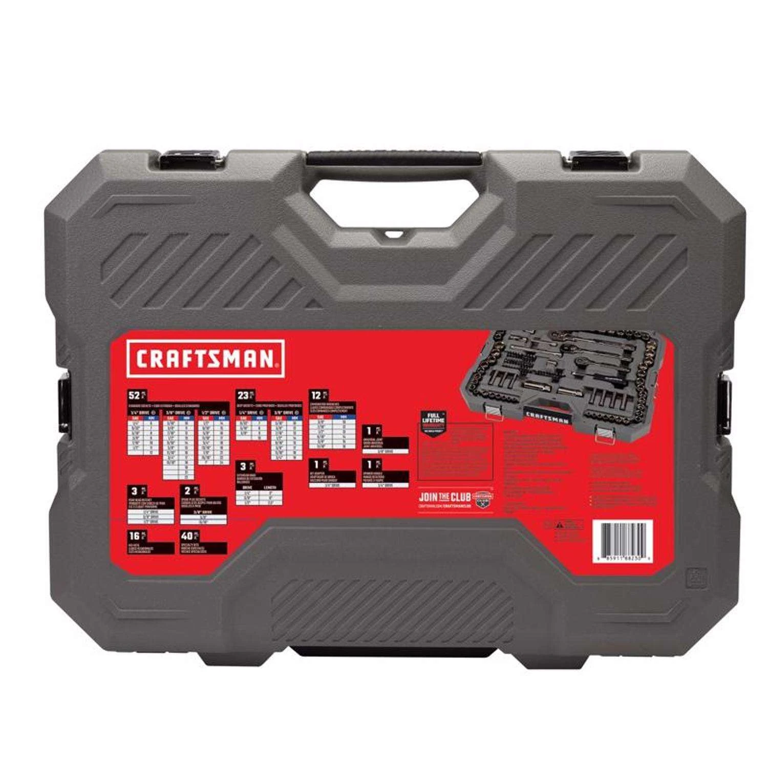 Craftsman OVERDRIVE 1/4 & 3/8 & 1/2 In. Drive Metric/SAE 6 Point Mechanic's Tool Set 154 Pc 6 Craftsman OVERDRIVE 1/4 & 3/8 & 1/2 In. Drive Metric/SAE 6 Point Mechanic's Tool Set 154 Pc - Image 6