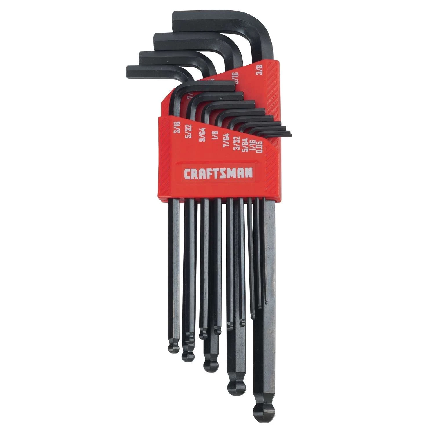 Craftsman Assorted SAE Long Arm Ball End Hex Key Set 13 Pc 1 Craftsman Assorted SAE Long Arm Ball End Hex Key Set 13 Pc