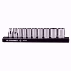 Craftsman V-Series 1/4 In. Drive SAE 6 Point Socket Set 10 Pc