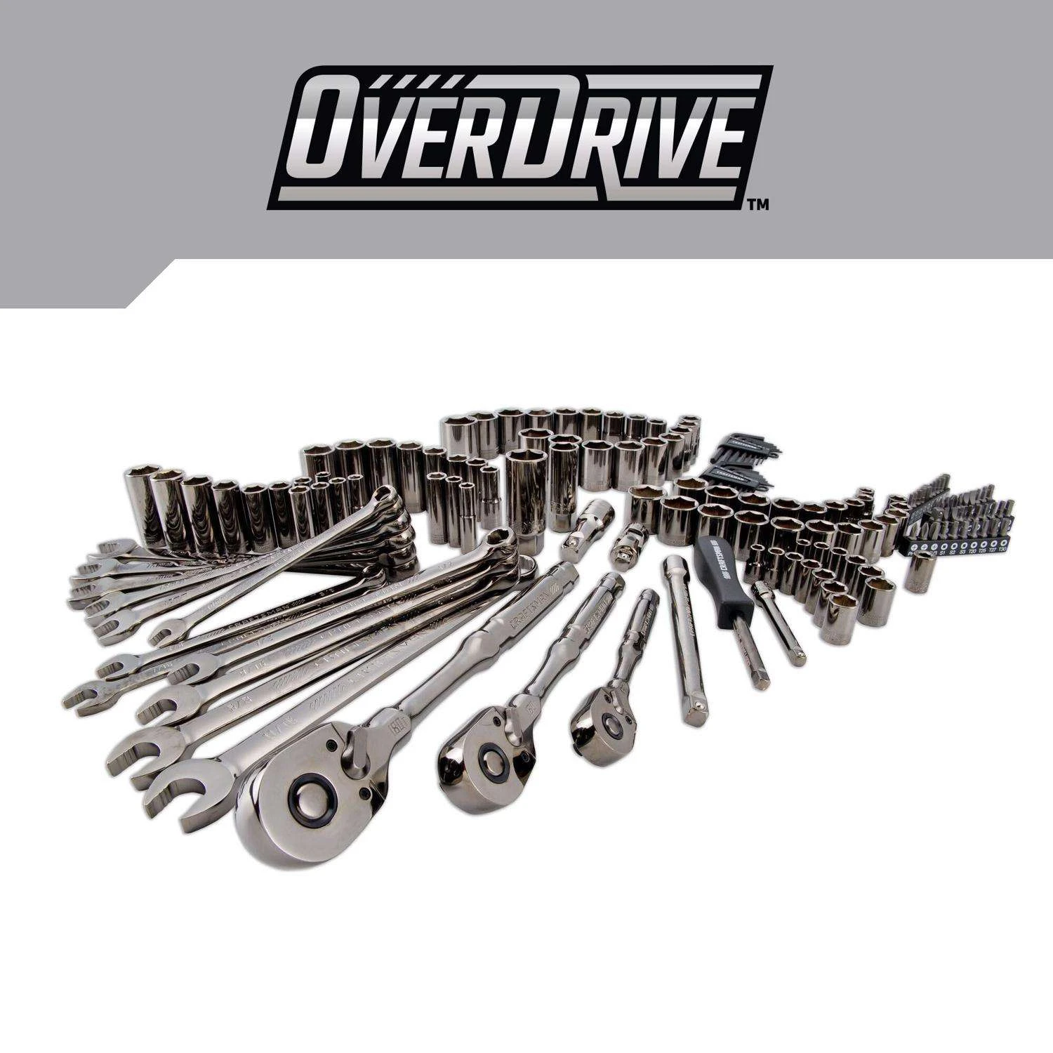 Craftsman OVERDRIVE 1/4 & 3/8 & 1/2 In. Drive Metric/SAE 6 Point Mechanic's Tool Set 154 Pc 5 Craftsman OVERDRIVE 1/4 & 3/8 & 1/2 In. Drive Metric/SAE 6 Point Mechanic's Tool Set 154 Pc - Image 5