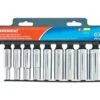 Crescent Assorted Sizes X 3/8 In. Drive SAE 6 Point Deep Well Socket Set 9 Pc