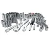 Craftsman 1/4 And 3/8 In. Drive Metric And SAE 6 Point Mechanic's Tool Set 105 Pc