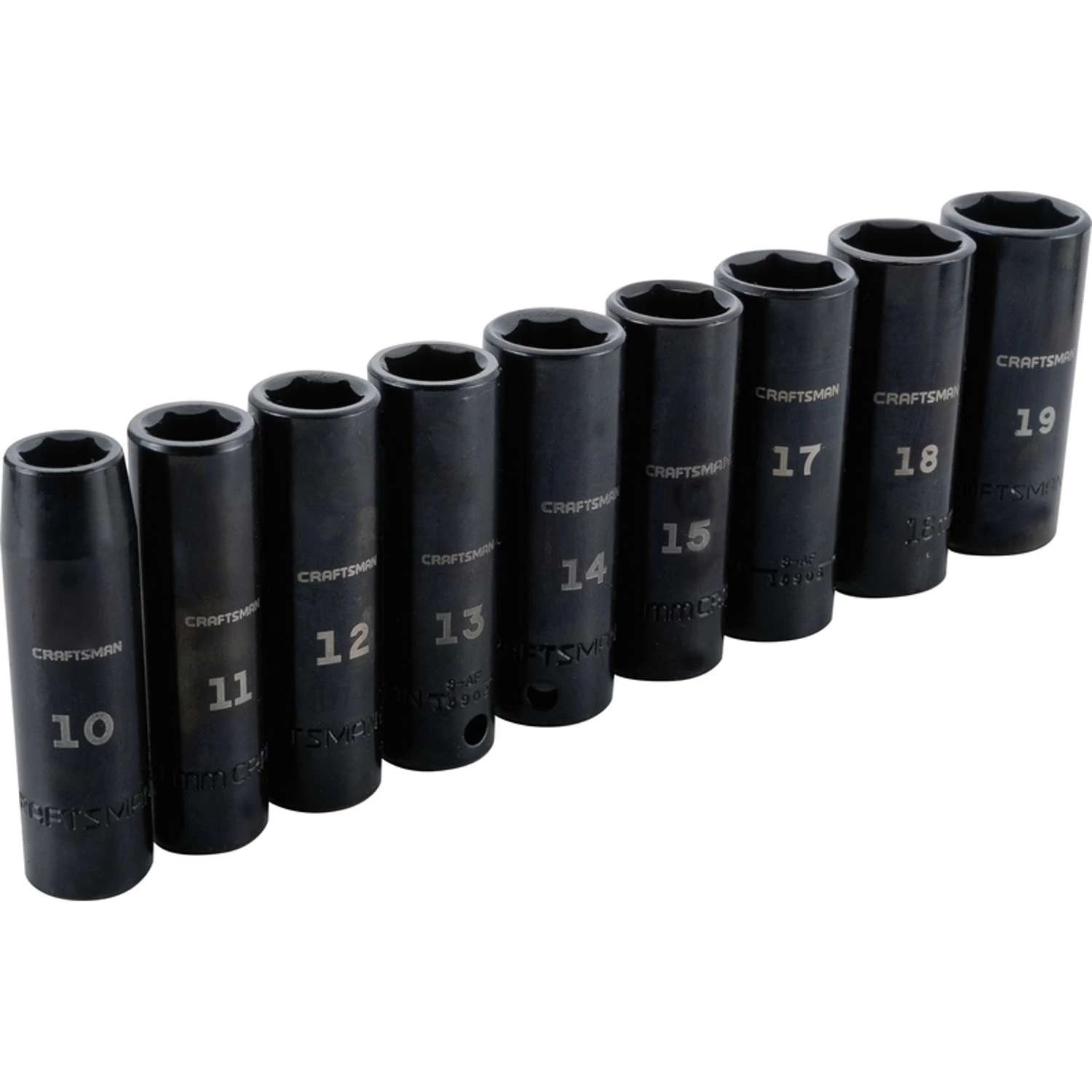 Craftsman 3/8 In. Drive Metric 6 Point Deep Socket Set Deep Impact Socket Set 9 Pc 1 Craftsman 3/8 In. Drive Metric 6 Point Deep Socket Set Deep Impact Socket Set 9 Pc