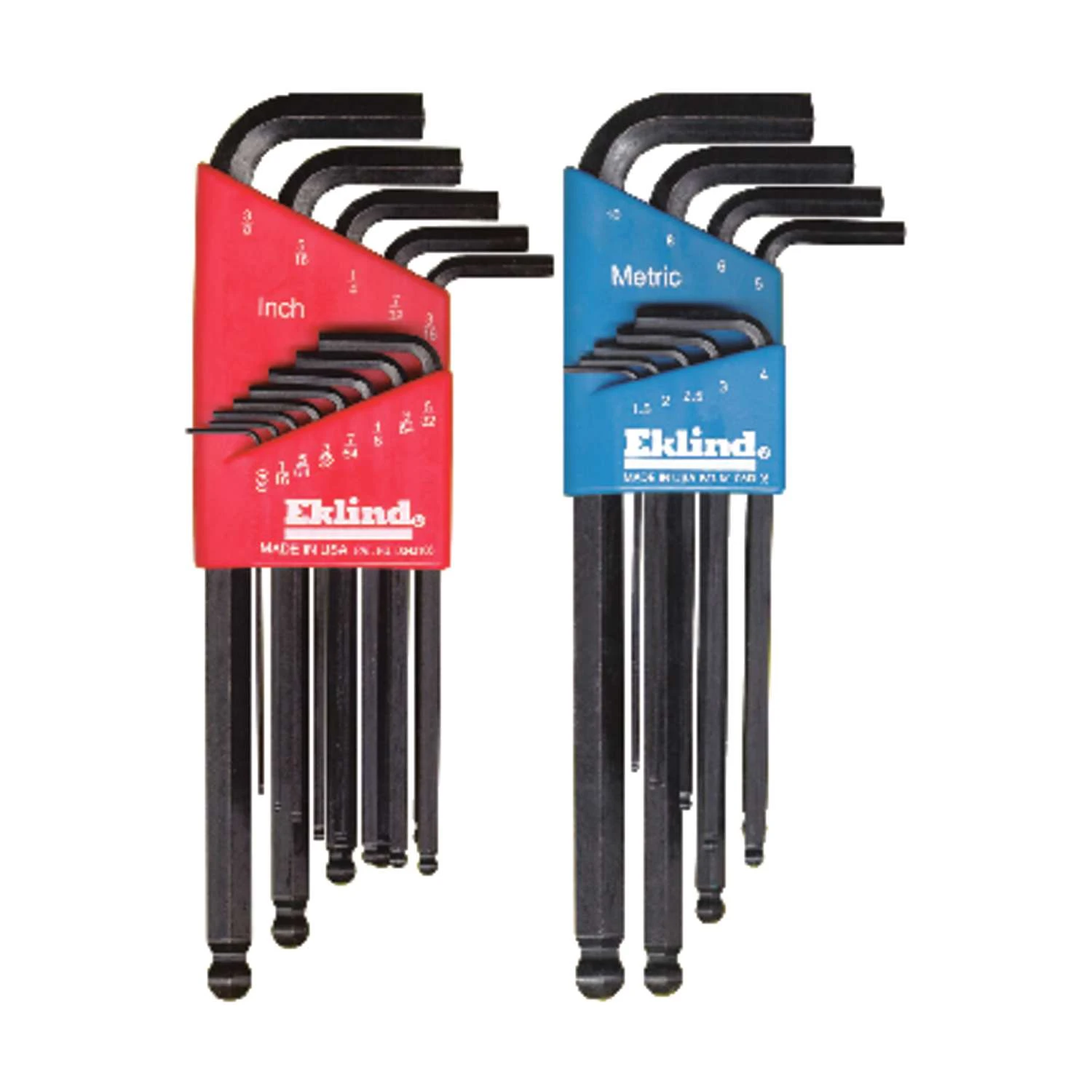Eklind Metric And SAE Long Arm Ball Hex L-Key Set 22 Pc 1 Eklind Metric And SAE Long Arm Ball Hex L-Key Set 22 Pc