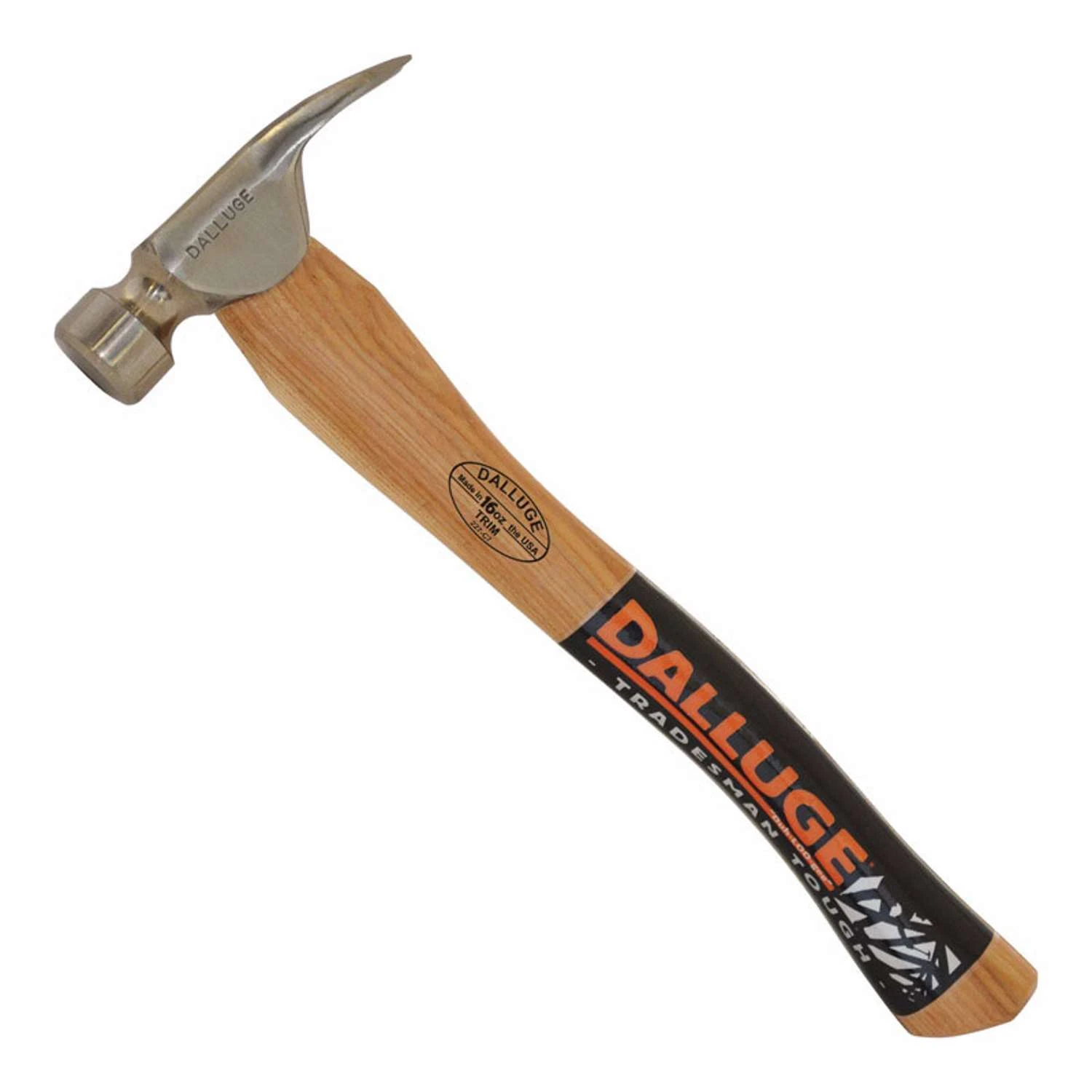 Vaughan Dalluge 16 Oz Smooth Face Trim Hammer 14 In. Hickory Handle 2 Vaughan Dalluge 16 Oz Smooth Face Trim Hammer 14 In. Hickory Handle - Image 2