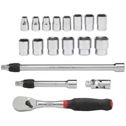 Craftsman V-Series 3/8 In. Drive Metric 6 Point Socket And Tool Set 18 Pc -Irwin Store 9bae3a11 92c1 4ef5 bc5b a0be0092d8d9