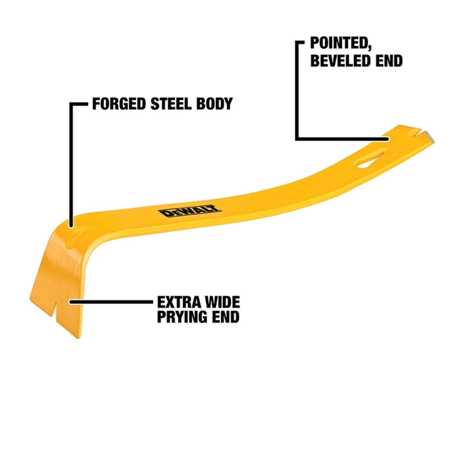 DeWalt 15 In. Flat Pry Bar 2 DeWalt 15 In. Flat Pry Bar - Image 2