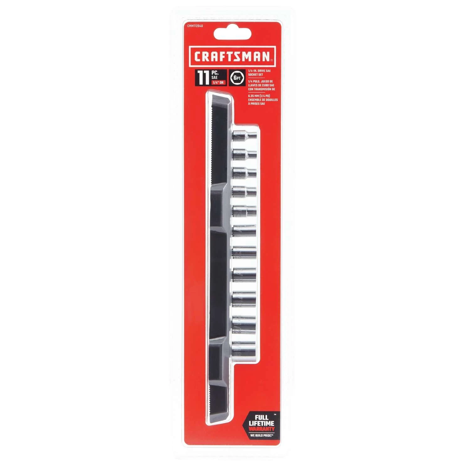 Craftsman 1/4 In. Drive SAE 6 Point Socket Set 11 Pc 2 Craftsman 1/4 In. Drive SAE 6 Point Socket Set 11 Pc - Image 2