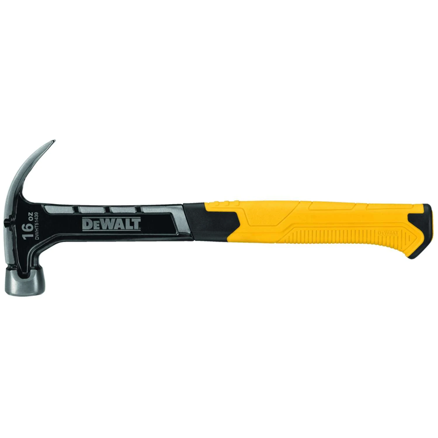 DeWalt 16 Oz Smooth Face Curve Claw Hammer 11-3/4 In. Steel Handle 2 DeWalt 16 Oz Smooth Face Curve Claw Hammer 11-3/4 In. Steel Handle - Image 2