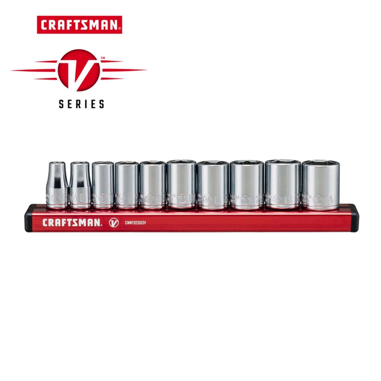 Craftsman V-Series 1/4 In. Drive Metric 6 Point Socket Set 10 Pc 2 Craftsman V-Series 1/4 In. Drive Metric 6 Point Socket Set 10 Pc - Image 2