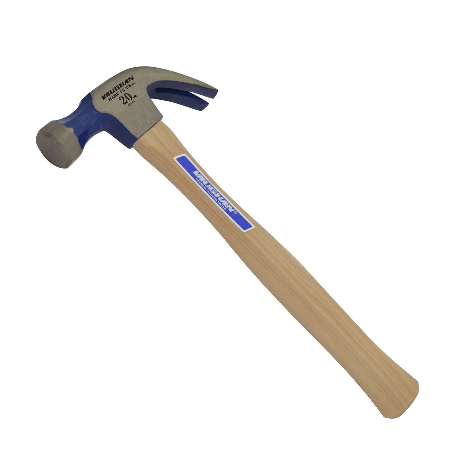 Vaughan 20 Oz Smooth Face Curved Claw Hammer 14 In. Hickory Handle 1 Vaughan 20 Oz Smooth Face Curved Claw Hammer 14 In. Hickory Handle