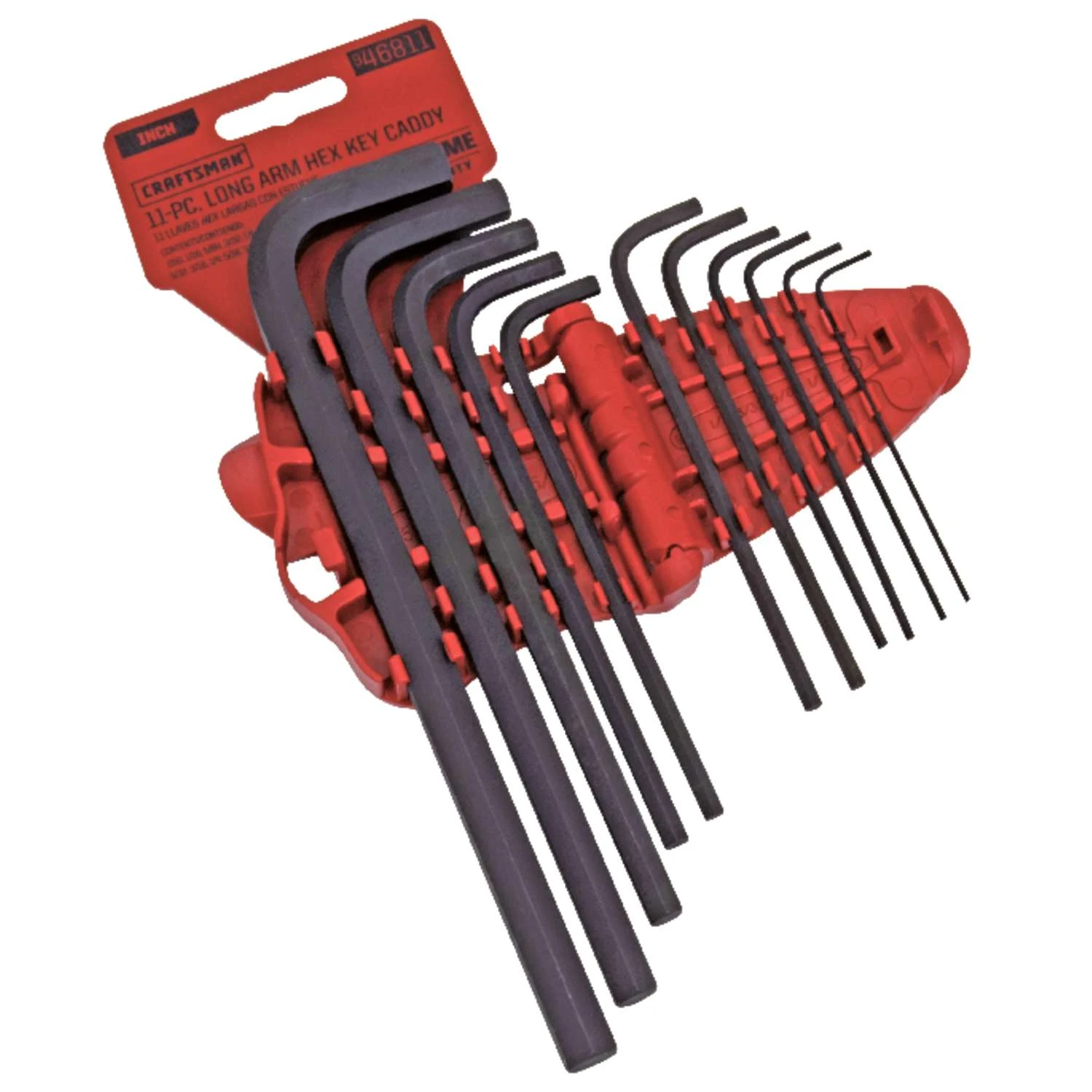 Craftsman 1/4 In. SAE Long Arm Hex Key Set 11 Pc 1 Craftsman 1/4 In. SAE Long Arm Hex Key Set 11 Pc