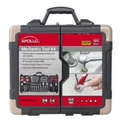 Apollo Tools 1 In. X 1/4 And 3/8 In. Drive Metric And SAE 6 Point Mechanic's Tool Set 101 Pc -Irwin Store b74b1128 813c 4051 ab02 14add37ed901