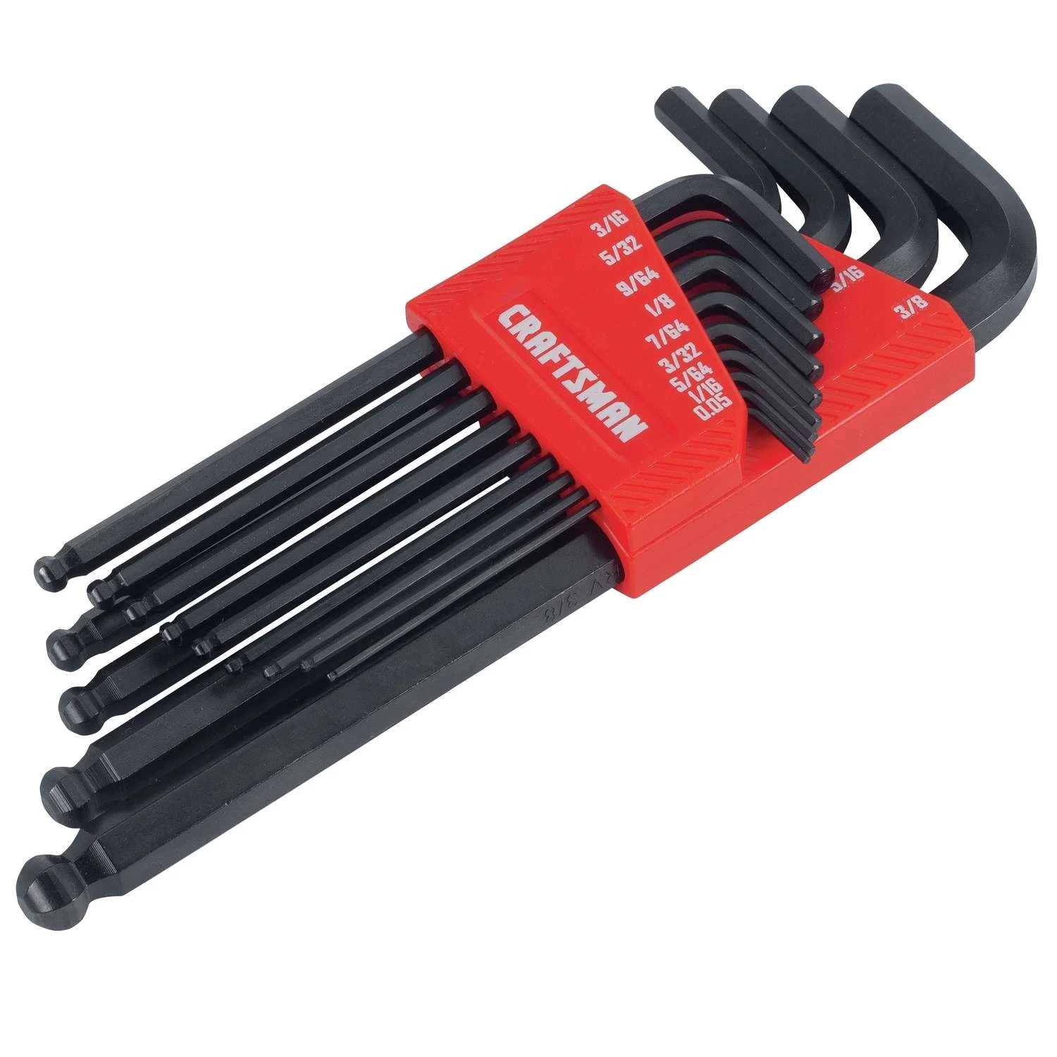 Craftsman Assorted SAE Long Arm Ball End Hex Key Set 13 Pc 2 Craftsman Assorted SAE Long Arm Ball End Hex Key Set 13 Pc - Image 2