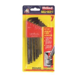 Eklind Ball-Hex-L 5/64 To 1/4 In. SAE Long Arm Ball End Hex L-Key Set 7 Pc