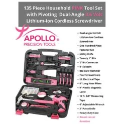 Apollo Tools Household Tool Kit 135 Pc -Irwin Store c5557c40 1a24 4ecf 8b57 e24741858896