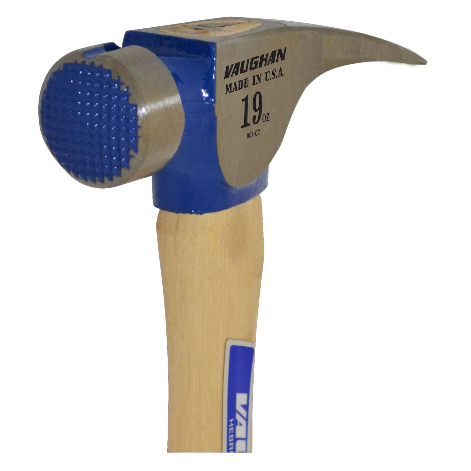 Vaughan 19 Oz Milled Face California Framing Hammer 16 In. Hickory Handle 2 Vaughan 19 Oz Milled Face California Framing Hammer 16 In. Hickory Handle - Image 2