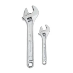 Crescent Metric And SAE Adjustable Wrench Set 6 And 10 In. L 2 Pc