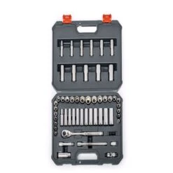 Crescent 3/8 In. Drive Metric And SAE 6 And 12 Point Mechanic's Tool Set 57 Pc