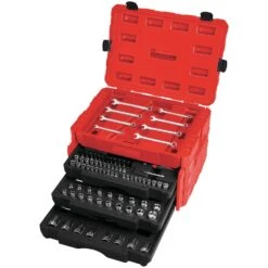 Craftsman 1/4 & 3/8 & 1/2 In. Drive SAE 6 And 12 Point Mechanic's Tool Set 227 Pc