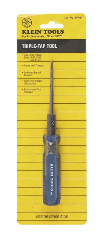 Klein Tools Tapping Tool 6-32, 8-32, 10-24 K 1 Pc 1 Klein Tools Tapping Tool 6-32, 8-32, 10-24 K 1 Pc