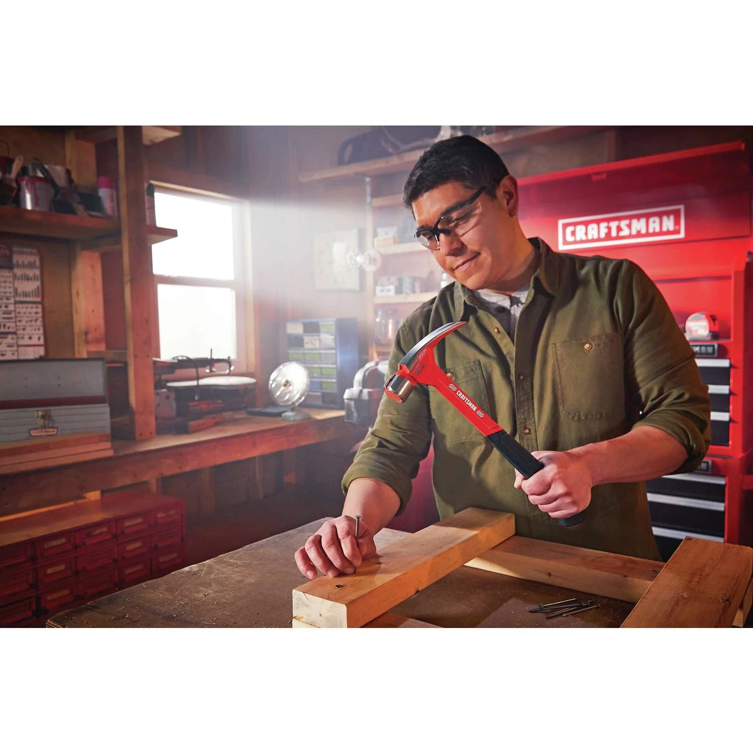 Craftsman 22 Oz Milled Face Framing Hammer 9 In. Steel Handle 4 Craftsman 22 Oz Milled Face Framing Hammer 9 In. Steel Handle - Image 4