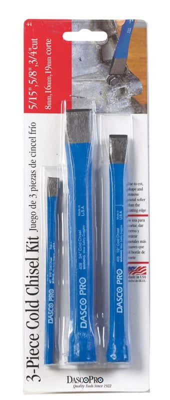 Dasco Pro 5 In. L Cold Chisel Set 3 Pk 1 Dasco Pro 5 In. L Cold Chisel Set 3 Pk