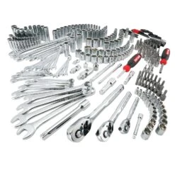 Craftsman 1/4, 3/8 And 1/2 In. Drive Metric And SAE 6 And 12 Point Mechanic's Tool Set 308 Pc -Irwin Store f3819b49 cc68 49db 9fbe 0edcff8dbf6f