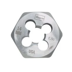 Irwin Hanson High Carbon Steel Metric Hexagon Die 14 Mm 1 Pc